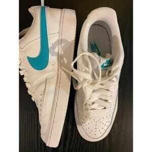 size 7.5-Nike Court Vision Low White/Blue